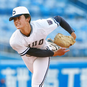 中大５番手の十川奨己（カメラ・岡野　将大）