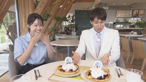 左から弦間彩華、三上真史（テレビ静岡提供）