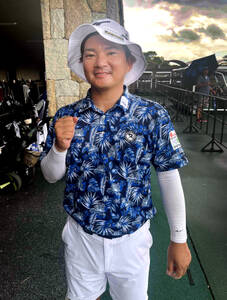 第２日のプレーを終えた三島泰哉
